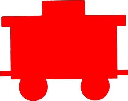 Christmas Train Caboose Laser Cut Appliques