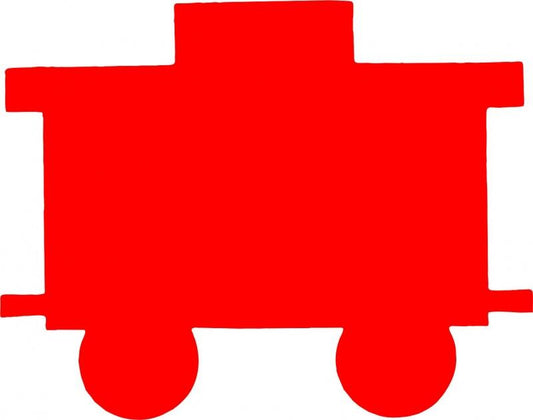 Christmas Train Caboose Laser Cut Appliques