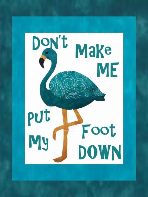 Flamingo Series - Sayings Teal