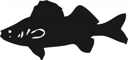 Fish -Walleye Silhouette Laser Cut Appliques