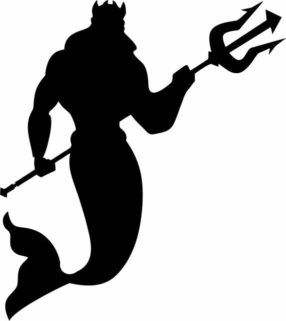 Neptune Silhouette Laser Cut Appliques