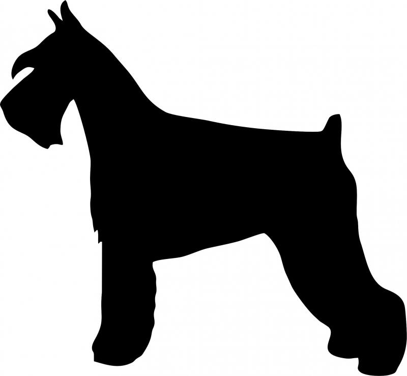 Dog - Schnauzer Laser Cut Silhouette