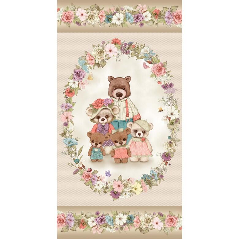 Bear Family Portrait Panel
