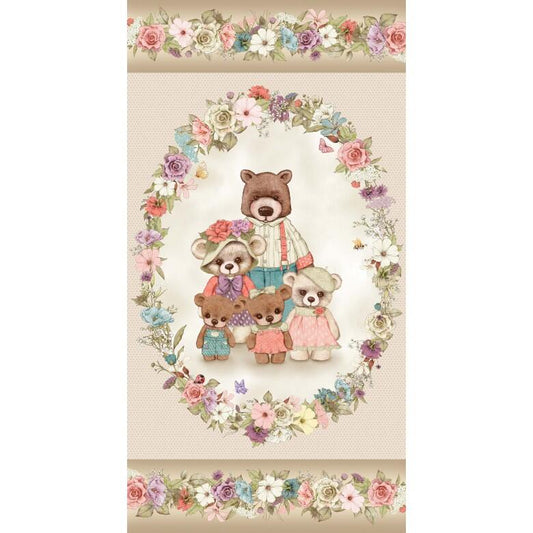 Bear Family Portrait Panel