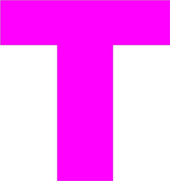 Letter - “T” Capital Laser Cut Appliques