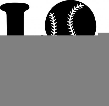 KIT - LOVE - Baseball Laser Cut Silhouettes