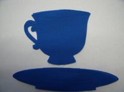 Tea Cup and Saucer Laser Cut Appliques