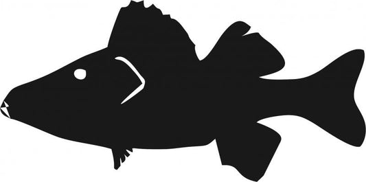 Fish - Perch Silhouette Laser Cut Appliques