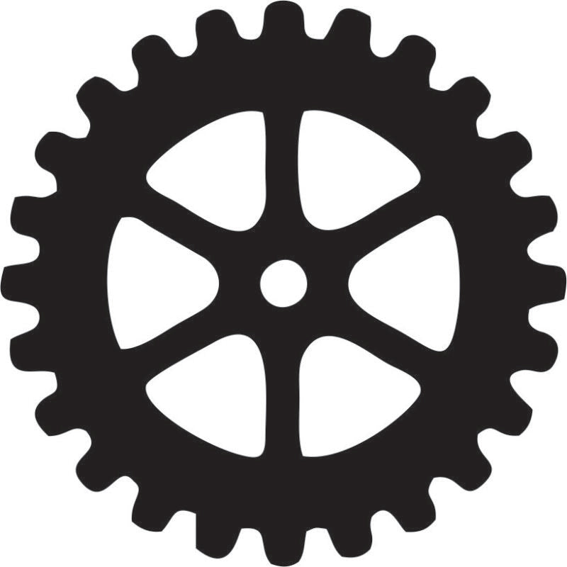 Gear #2 Silhouette Laser Cut Appliques