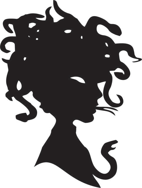 Medusa Silhouette Laser Cut Appliques