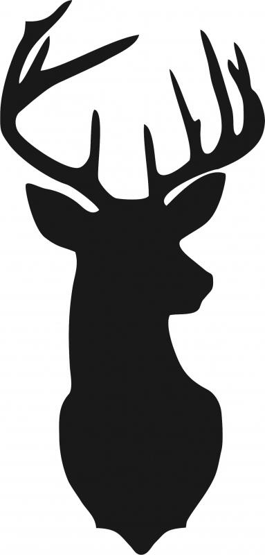 Deer Head #2 Laser Cut Appliques