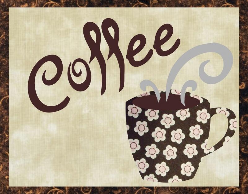 Kit - Mug Rug -  Coffee