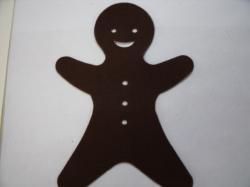 Christmas Gingerbread Man Laser Cut Appliques