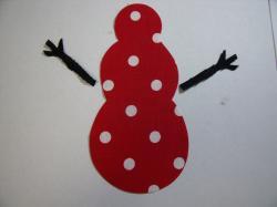 Christmas Snowman Laser Cut Appliques