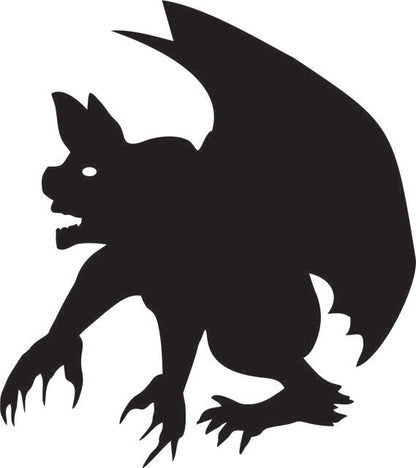 Gargoyle Silhouette Laser Cut Appliques