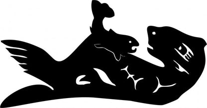 Otter Symbol Laser Cut Appliques