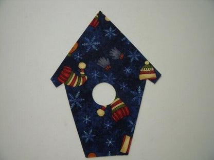 Christmas Birdhouse Laser Cut Appliques