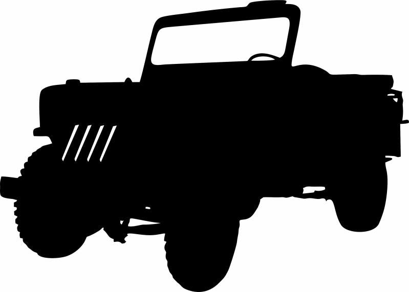 Jeep Laser Cut Silhouette Appliques