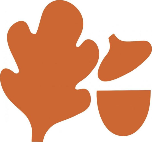 Acorn & Leaf Set Laser Cut Appliques