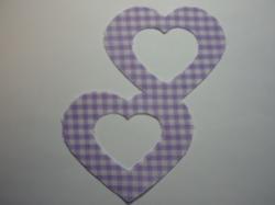 Double Nested Heart Laser Cut Appliques