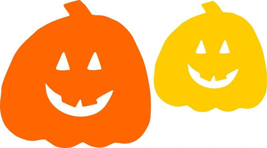 Halloween Jack O' Lantern Lg & Sm Set Laser Cut Appliques