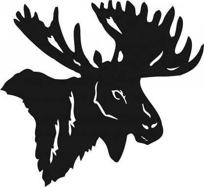 Moose Head Laser Cut Appliques