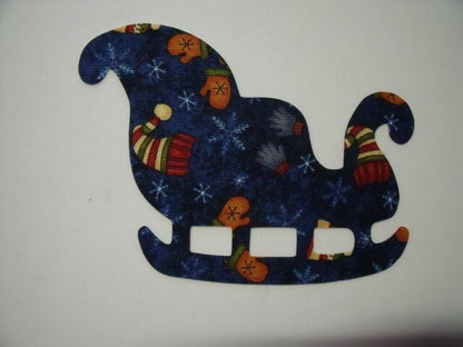 Christmas Sleigh Laser Cut Appliques