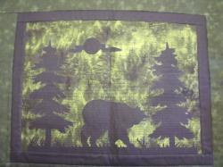 Moon with Cloud Silhouette Laser Cut Appliques