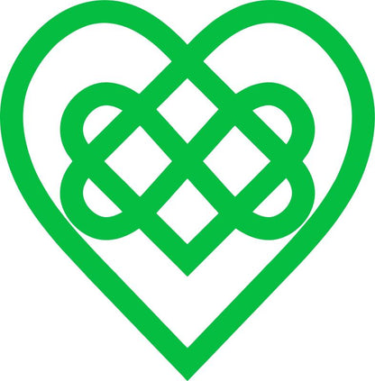Celtic Bound Hearts Silhouette Laser Cut Appliques