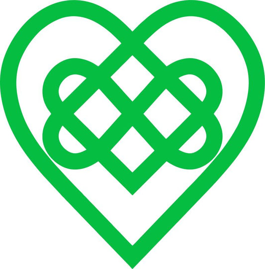 Celtic Bound Hearts Silhouette Laser Cut Appliques