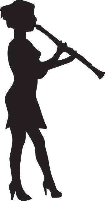 Clarinet - Female Player Laser Cut Appliques
