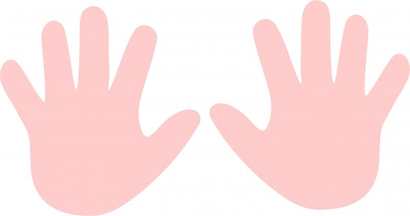 Hands Laser Cut Appliques