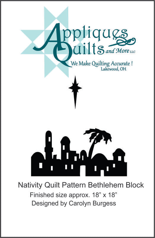 Pattern - Nativity Betheleheml Quilt Block