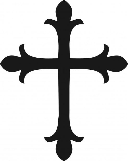 Cross #5 Silhouette Laser Cut Appliques