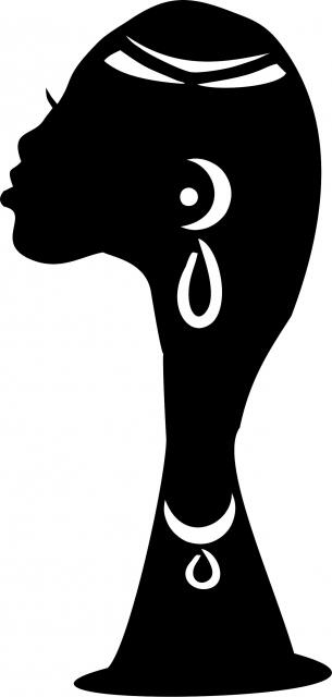 African Woman - Bohlale Silhouette Laser  Cut Appliques