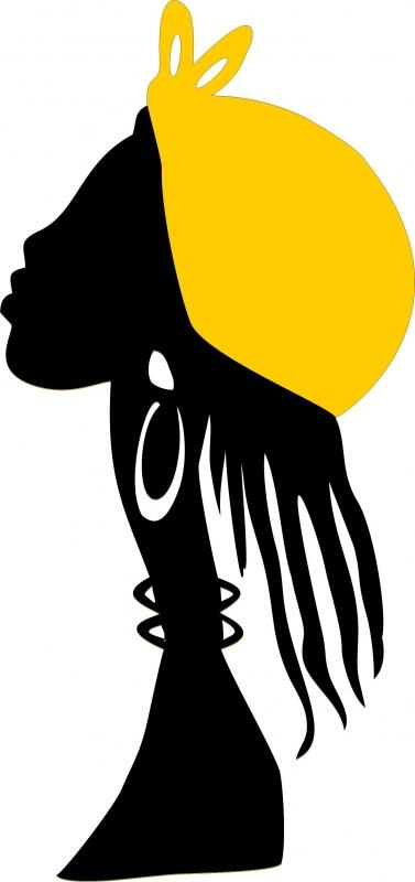 African Woman - Farai Silhouette Laser  Cut Appliques