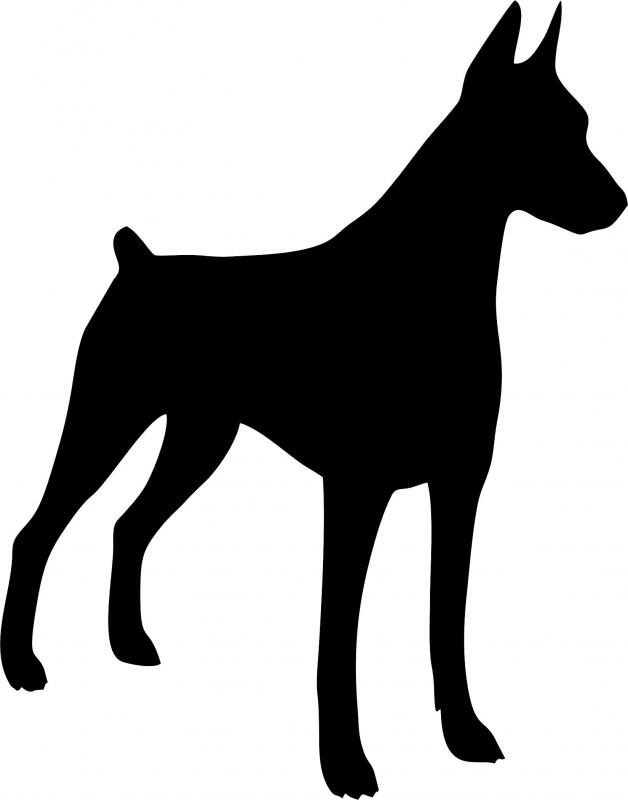 Dog - Doberman Laser Cut Silhouette
