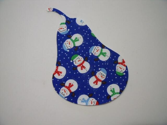 Christmas Pear Laser Cut Appliques
