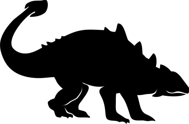 Triceratops Silhouette Laser Cut Appliques