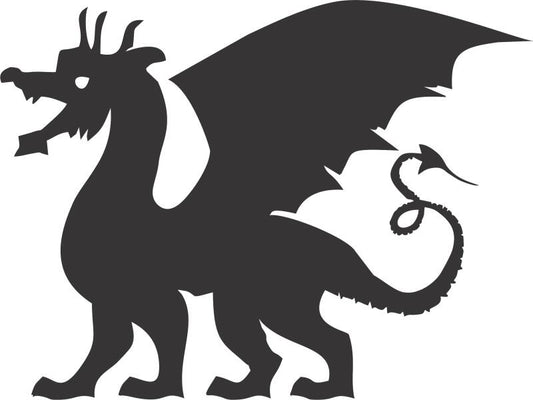 Dragon #3 Silhouette Laser Cut Appliques