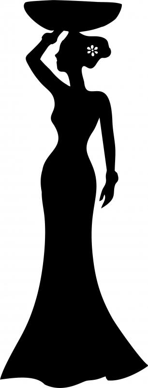 African Woman - Zuri Silhouette Laser Cut Appliques