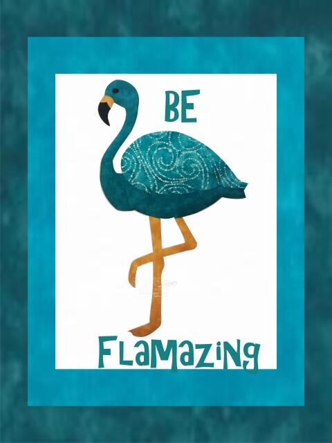 Flamingo Series - Sayings Teal