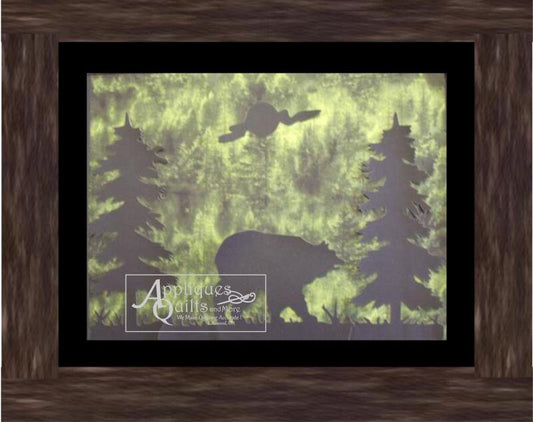 Display Quilt - Bear in Forest