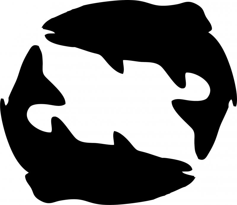 Pisces Silhouette Laser Cut Applique