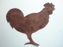 Rooster Die Cut Appliques