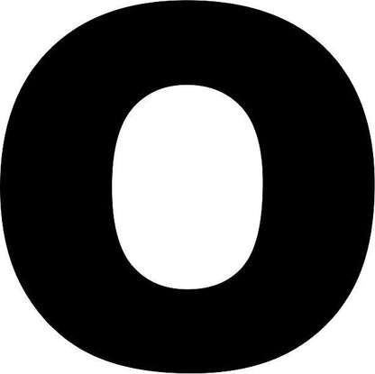Letter - “O” Capital Laser Cut Appliques