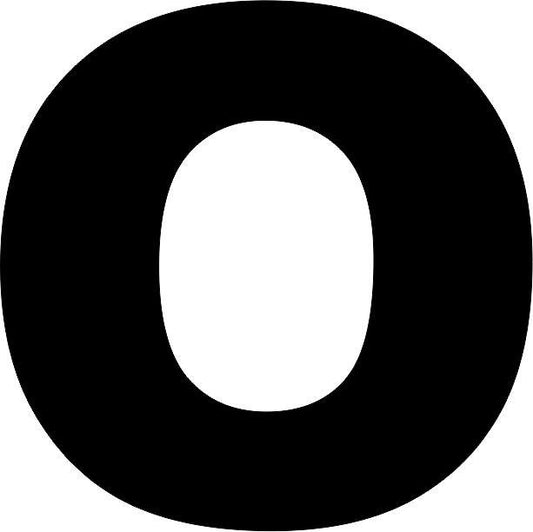 Letter - “O” Capital Laser Cut Appliques
