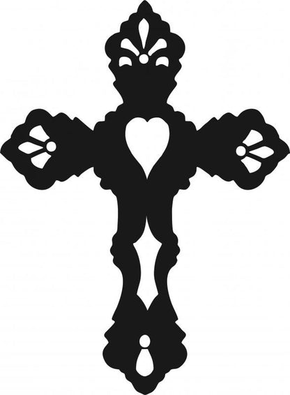 Cross #3 Silhouette Laser Cut Appliques