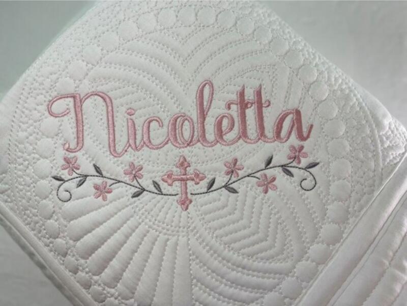 Heirloom Baby Quilt - White