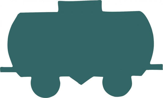 Christmas Train Tank Car Laser Cut Appliques
